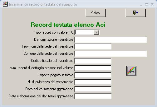 Record testata sospensione bolli