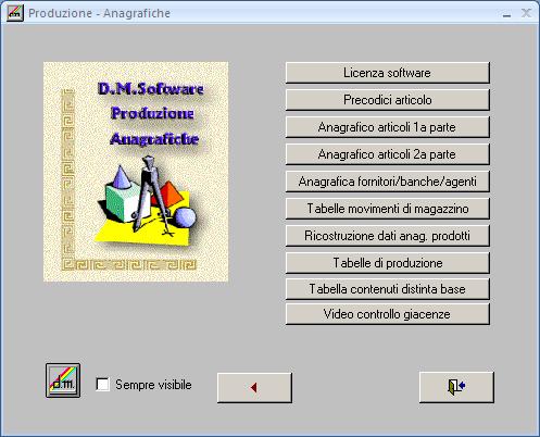 Anagrafiche di produzione