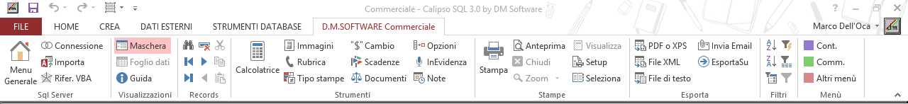 Barra degli strumenti