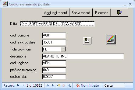Codici Cap