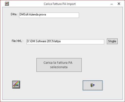 Carica XML in Fatt PA Import