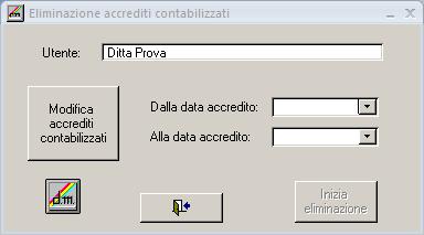 Eliminazione accrediti contabilizzati