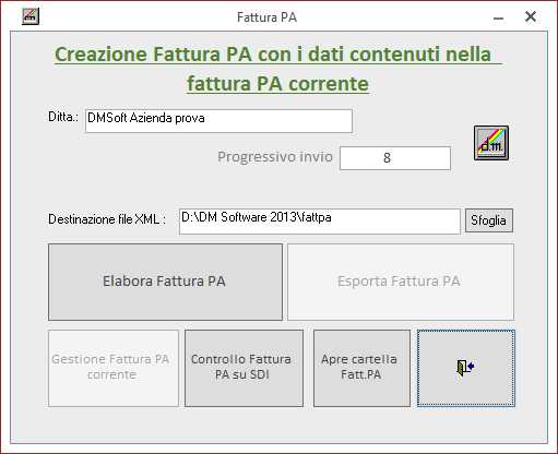 Fattura PA da Corrente