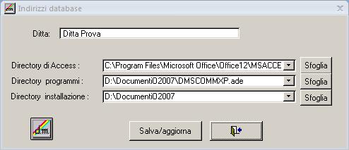 Indirizzi usati nel front-end