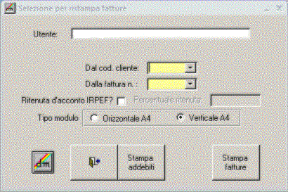 Selezione per ristampa fatture differite contabilizzate