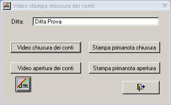 Stampa chiusura dei conti