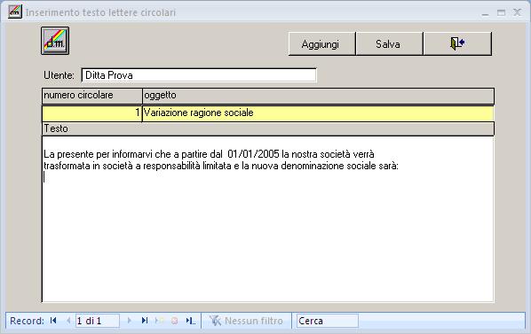 Testo circolari